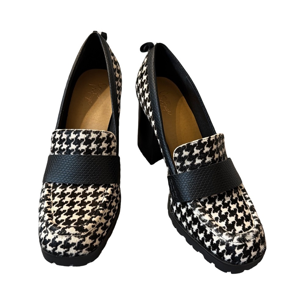 Crown Vintage Houndstooth Loafers
